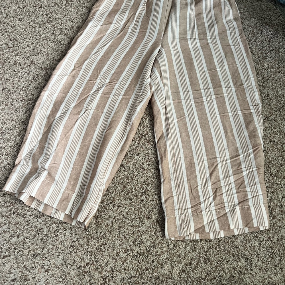 Madewell Striped Wide-Leg Pants